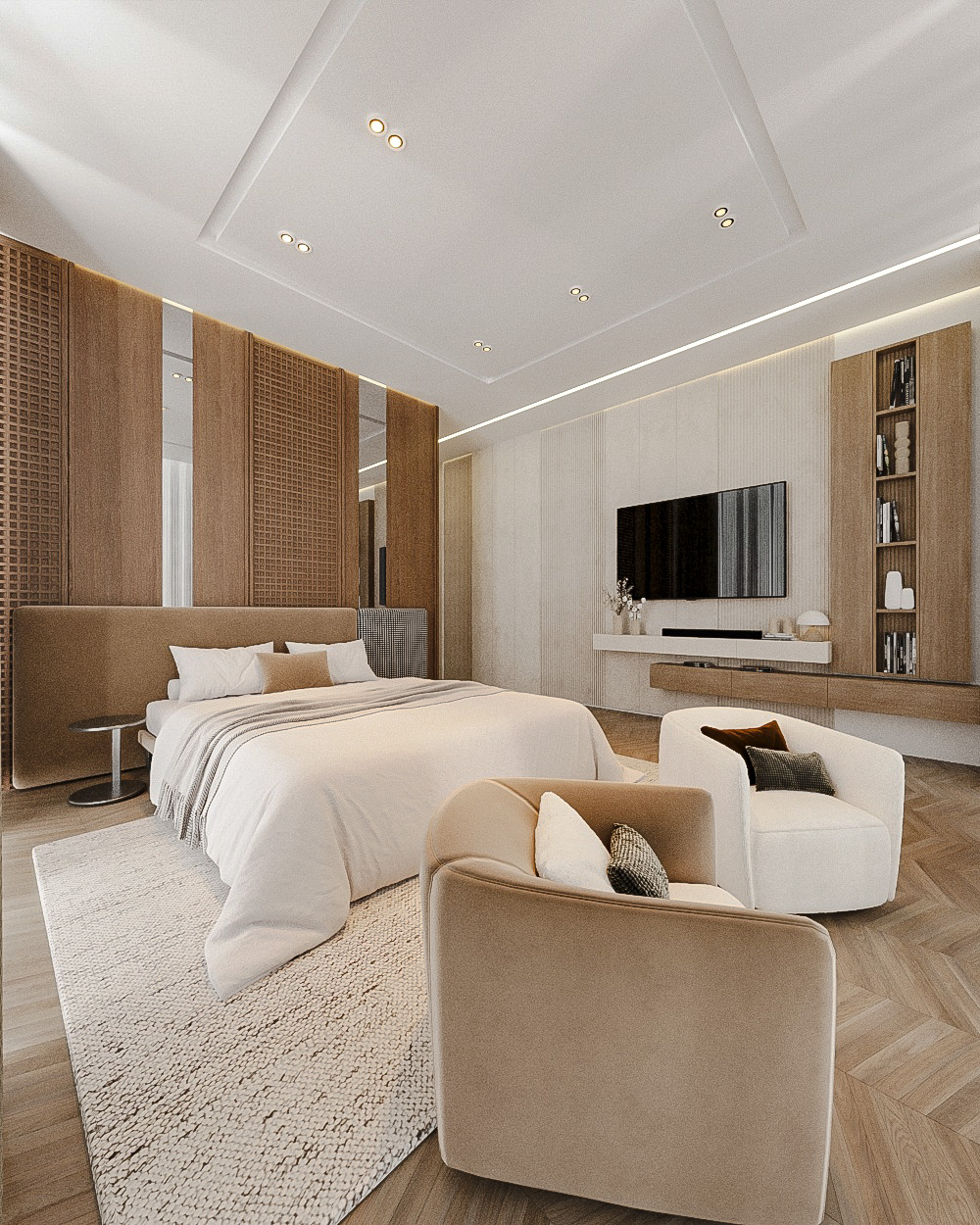 Dining area with framed artwork gallery wall